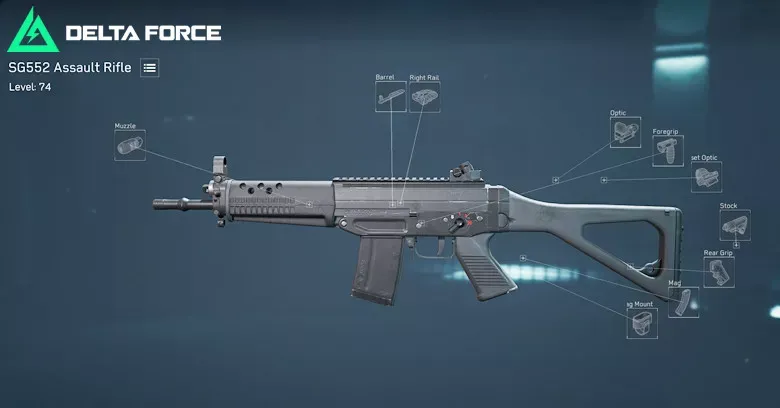 S+級武器SG552在Delta Force中