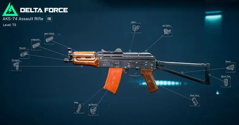 B級武器 AKS-74 在 Delta Force