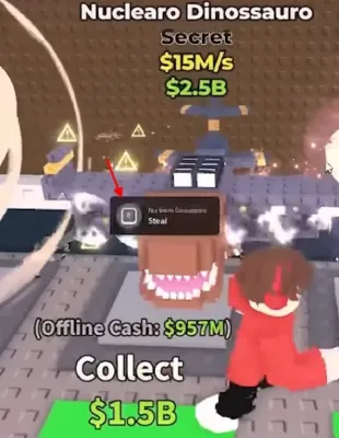 Roblox 竊取 Brainrot 秘密 Brainrots 指南 - Nuclearo Dinossauro