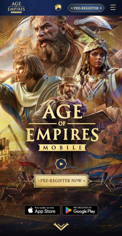 age of empires mobile pre registration