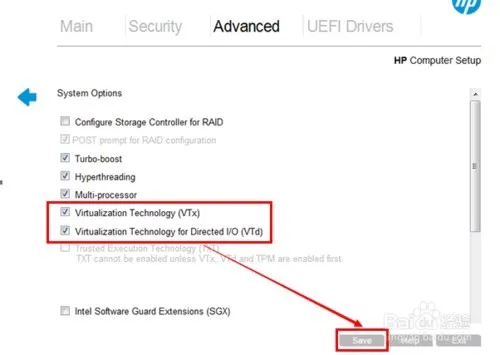 Aktivieren von VT auf HP-PCs3