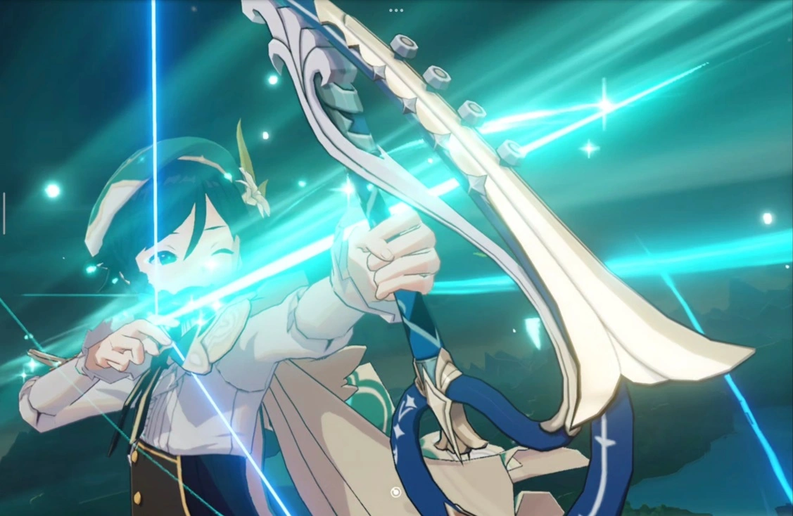 溫迪 在《原神》空月之歌·間奏「終北的夜行詩」 的重製