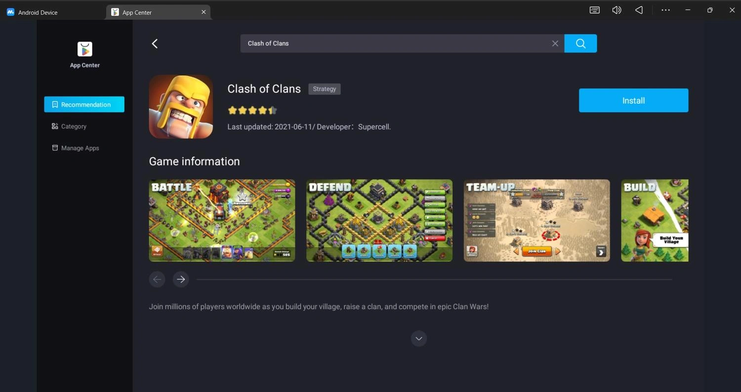Clash of Clans pc