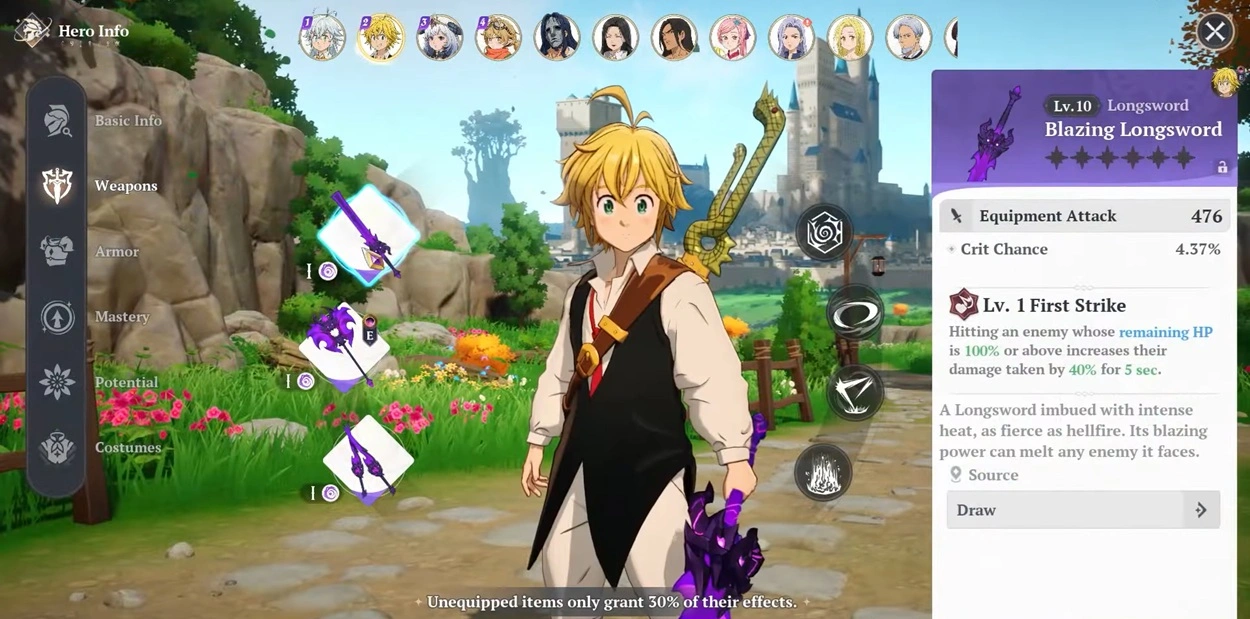 The Seven Deadly Sins: Origin Meliodas Build Guide