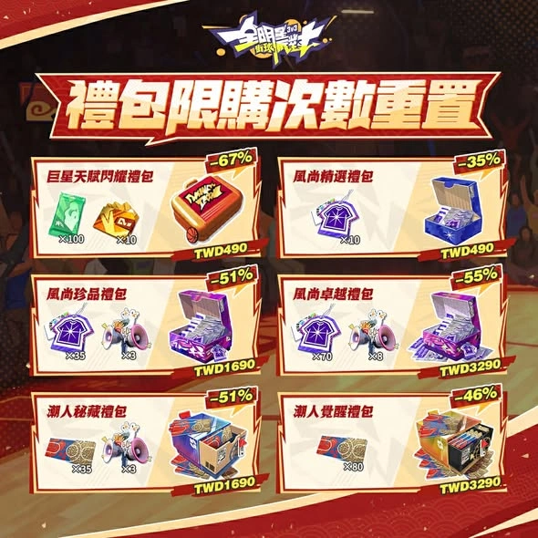  全明星街球派對 禮包