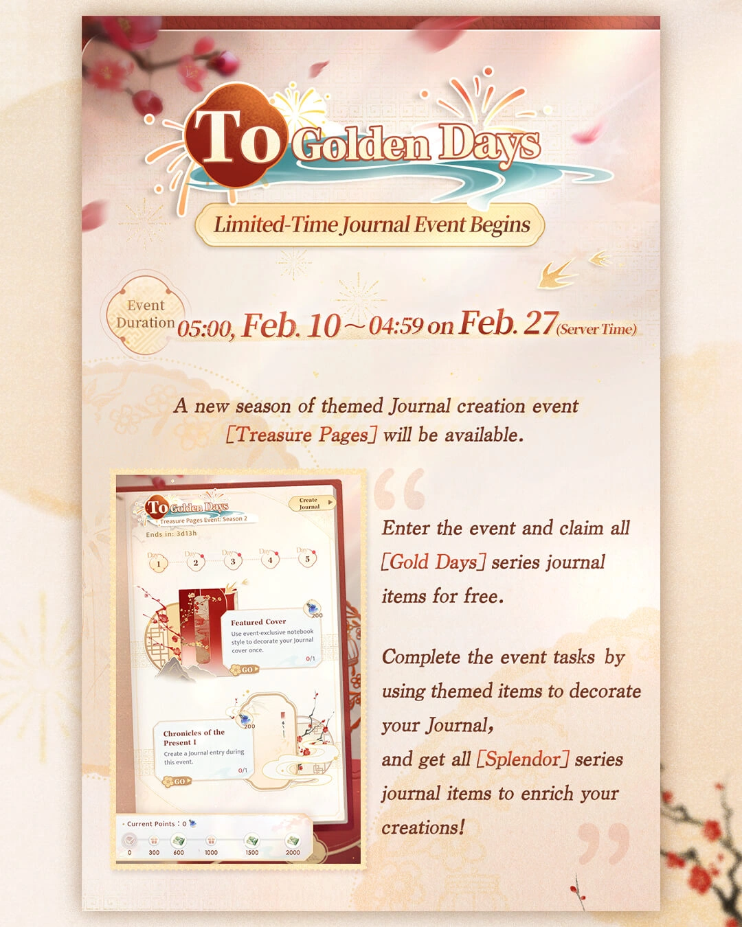 Love and Deepspace February 2026 Events Overview