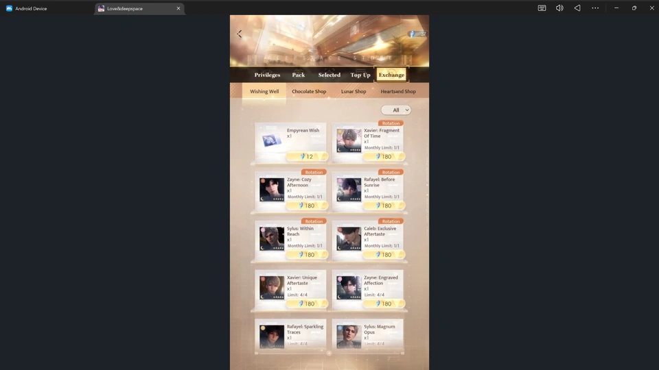 Love and Deepspace Memory Card Tier List 2026