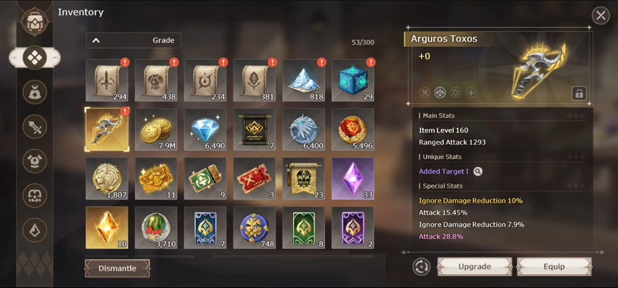 Lost Sword Gearing Guide