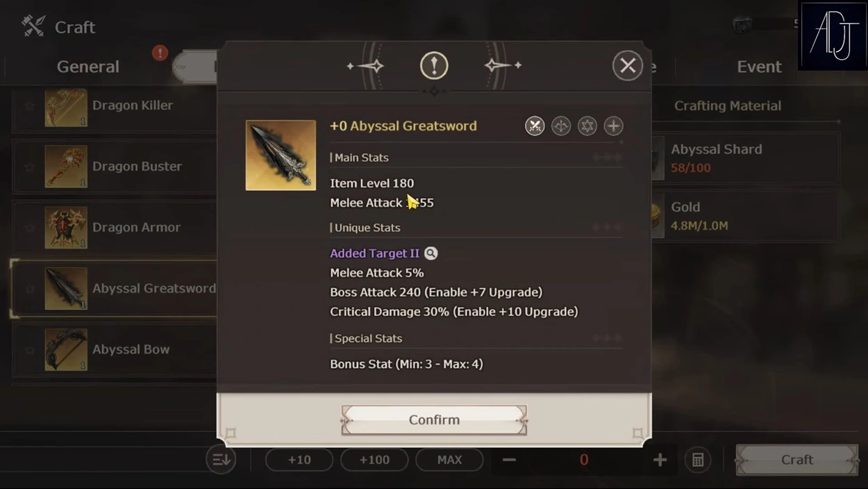 Lost Sword Gearing Guide