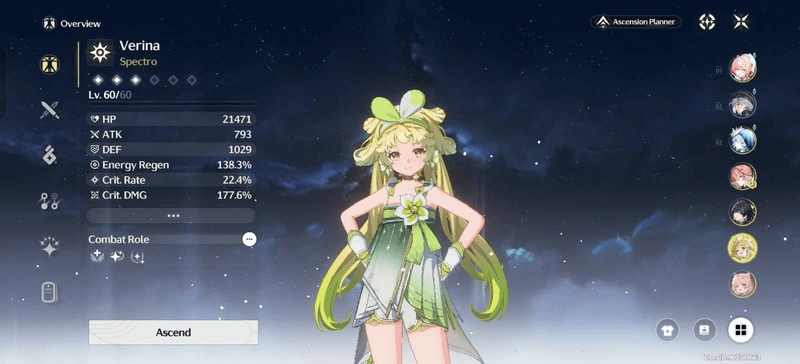 Wuthering Waves Verina Build Guide