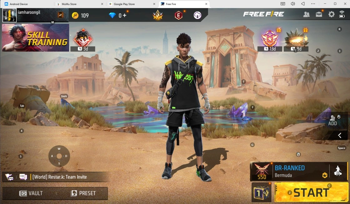 Best Skill Combinations for Free Fire Clash Squad