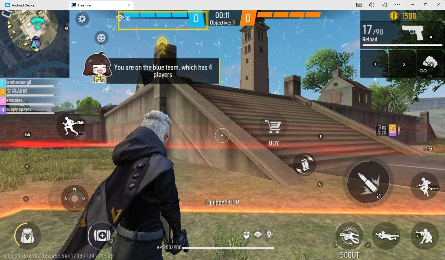 Garena Free Fire on PC.