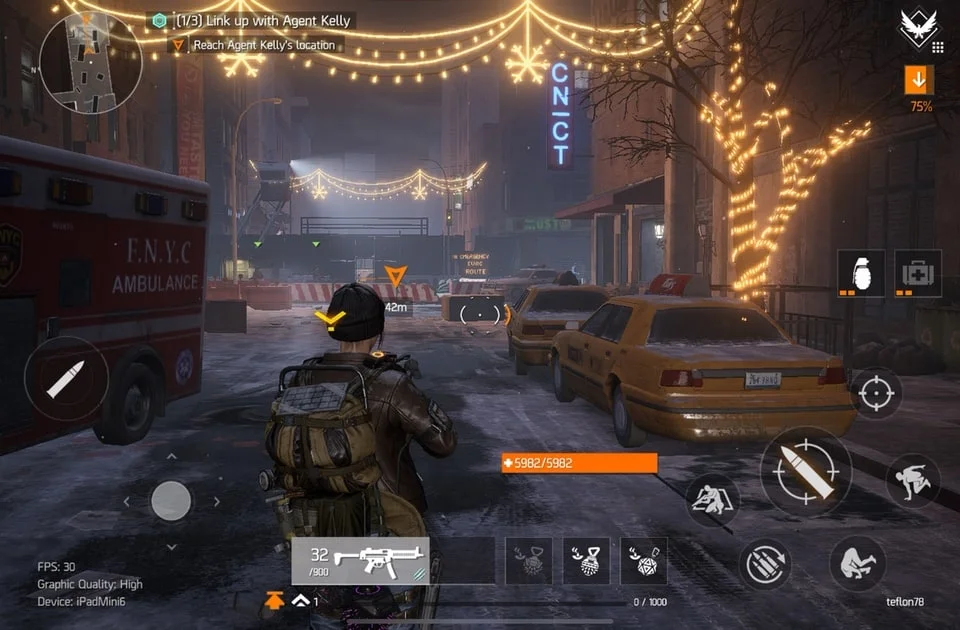 The Division Resurgence nighttime
