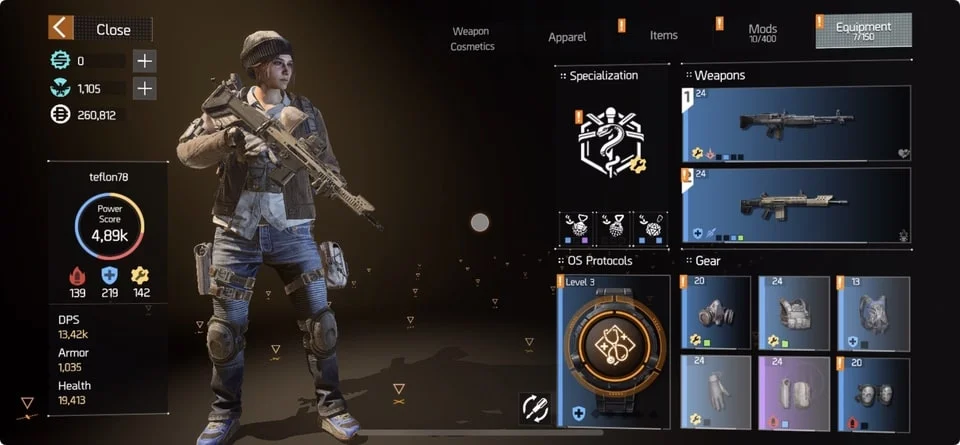 The Division Resurgence loadout