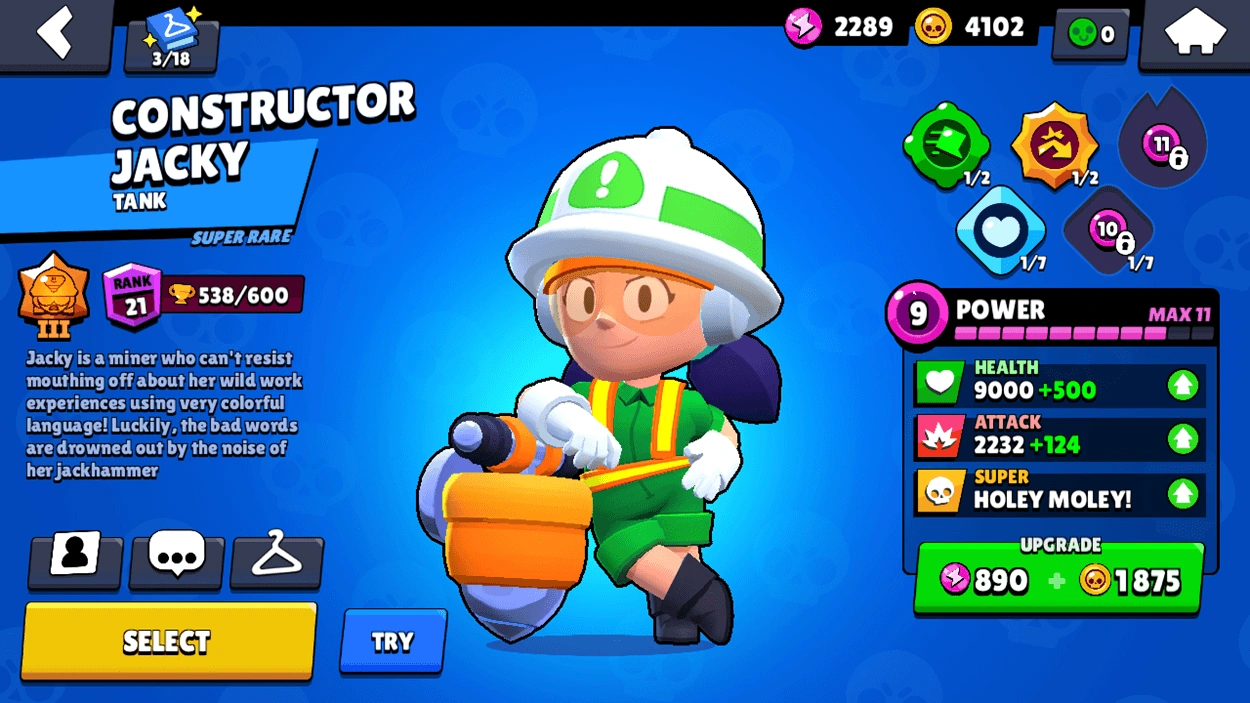 Brawl Stars Jacky  