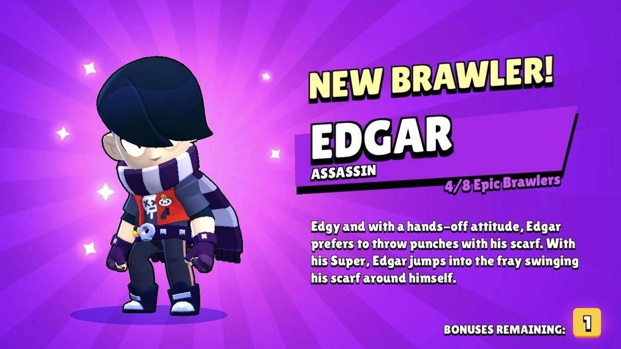  Brawl Stars Edgar  