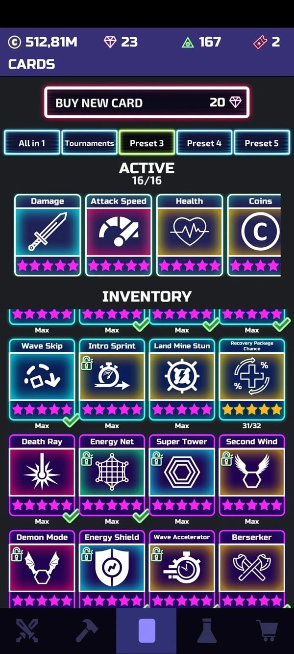 The Tower Idle Tower Defense: Cards Guide & Tier List