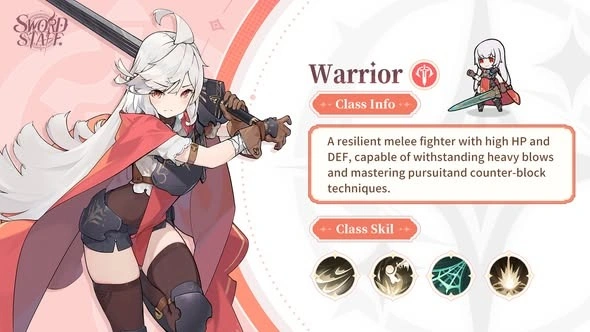 sword x staff warrior