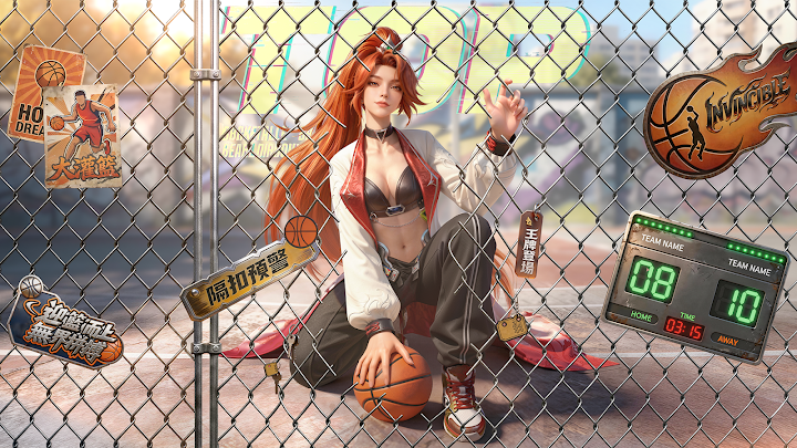 超時空街球對決 3V3對戰畫面