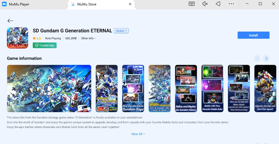 SD Gundam G Generation Eternal