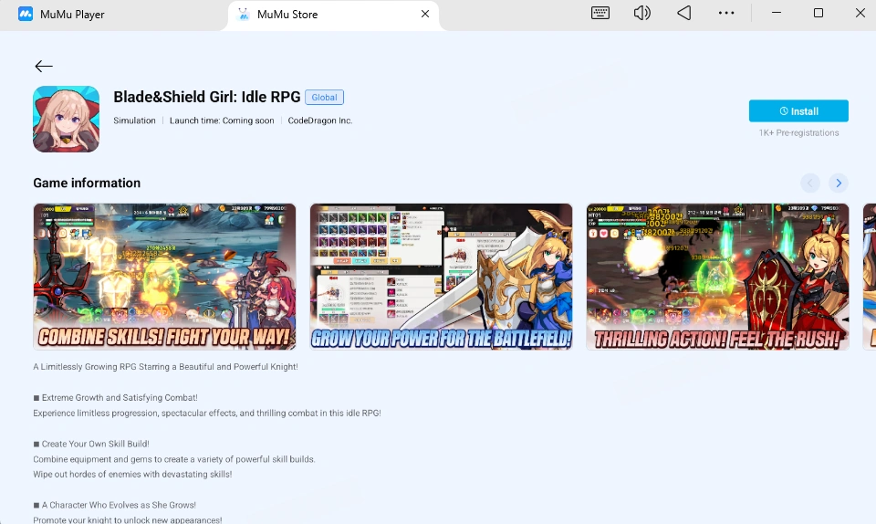Play Blade&Shield Girl: Idle RPG on PC and Mac