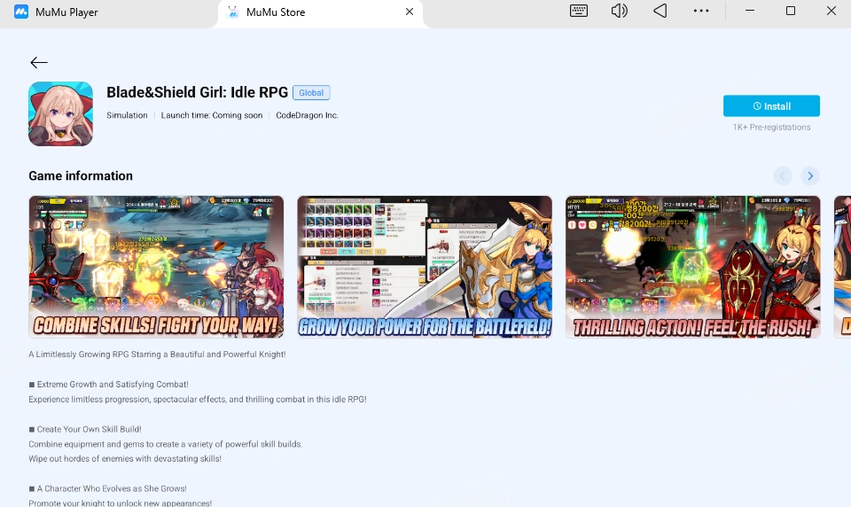 Blade&Shield Girl: Idle RPG PC