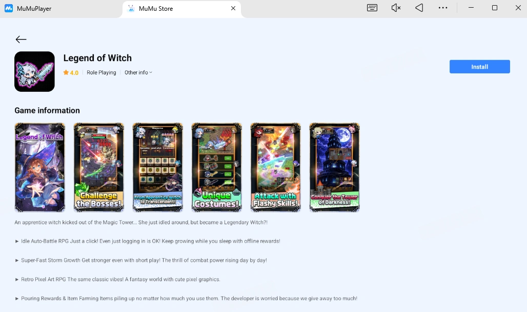 Legend of Witch Idle RPG PC