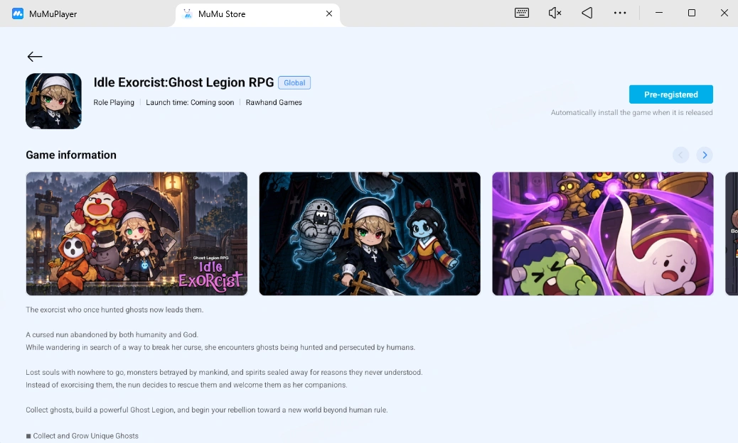 Play Idle Exorcist:Ghost Legion RPG on PC