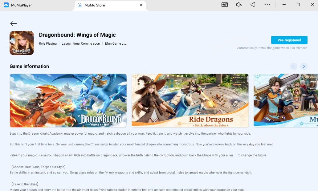  Dragonbound: Wings of Magic PC 