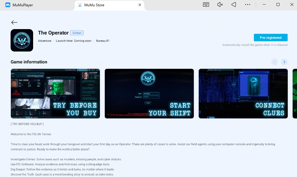Play The Operator on PC