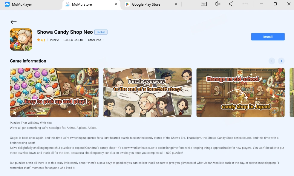Play Showa Candy Shop Neo on PC