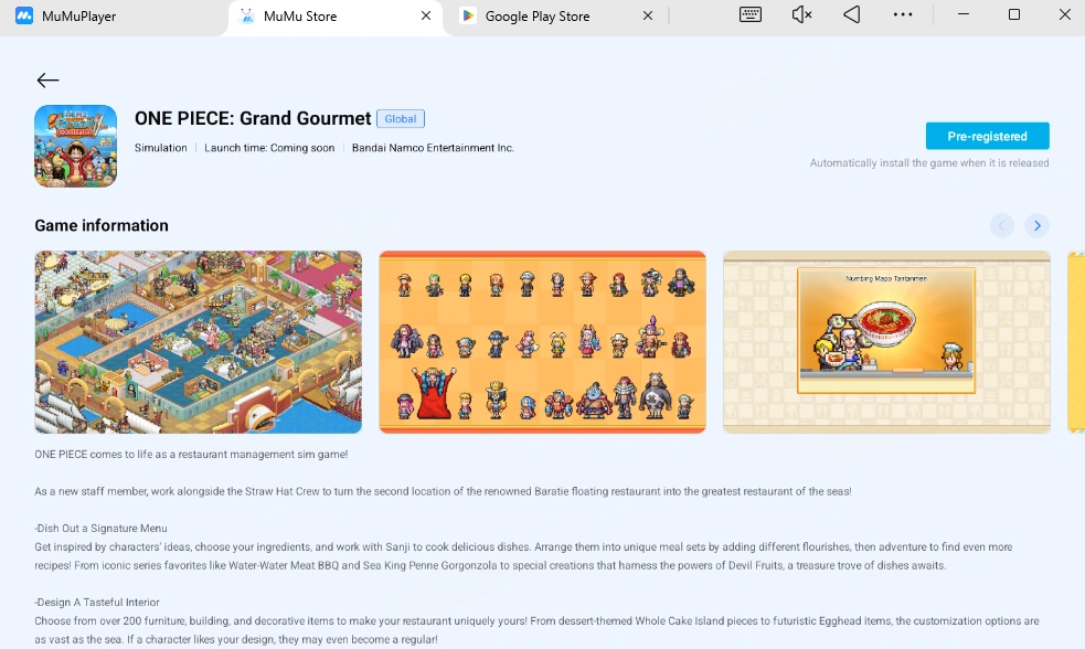 PIECE: Grand Gourmet PC