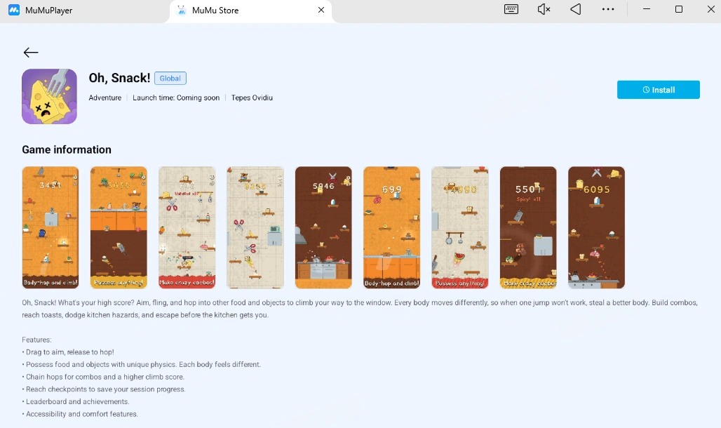 Играть в Oh, Snack! на ПК
