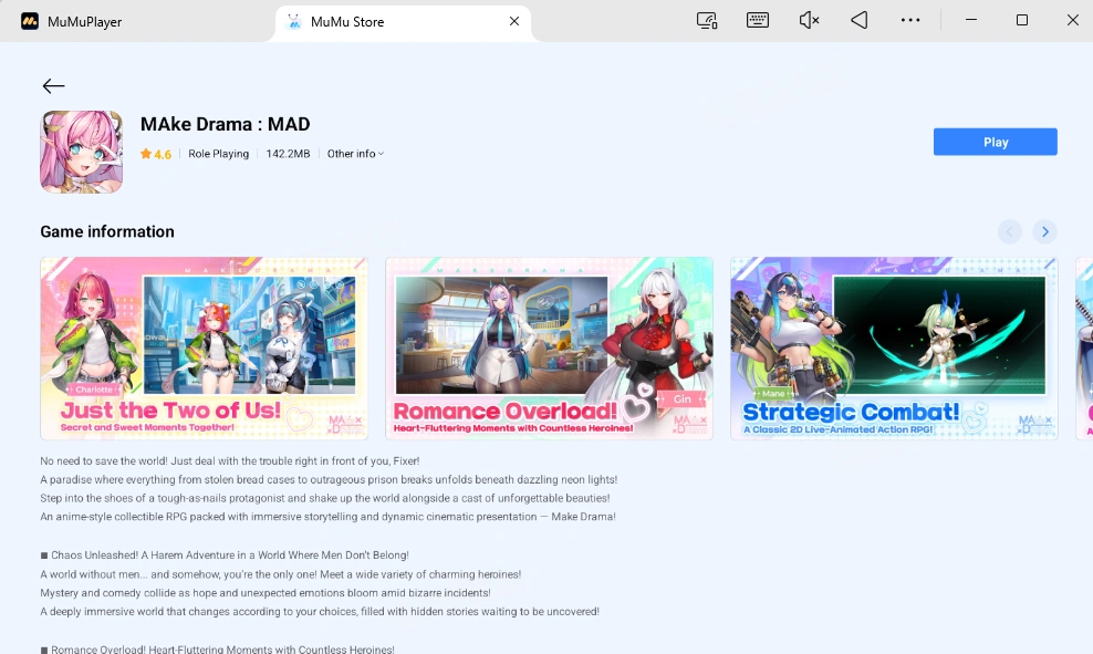 Play MAke Drama : MAD on PC