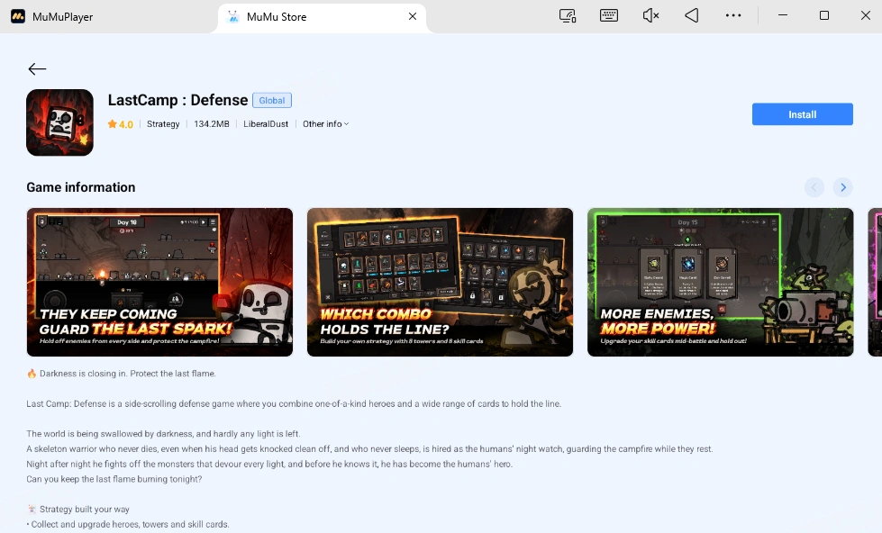 Play LastCamp : Defense on PC and Mac