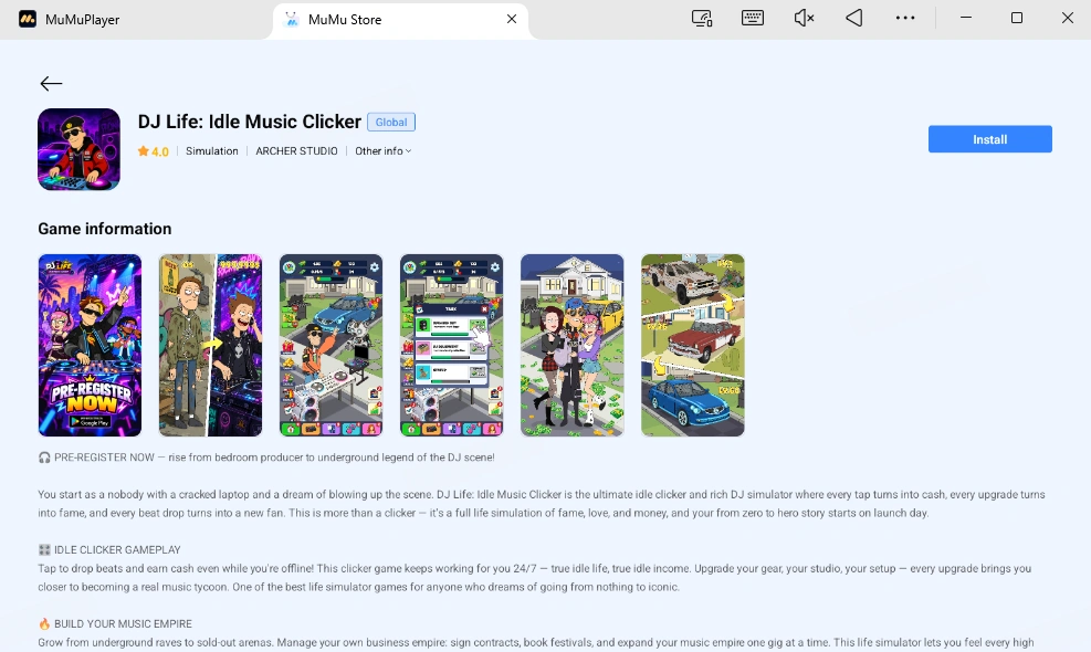 Играйте в DJ Life: Idle Music Clicker на ПК и Mac