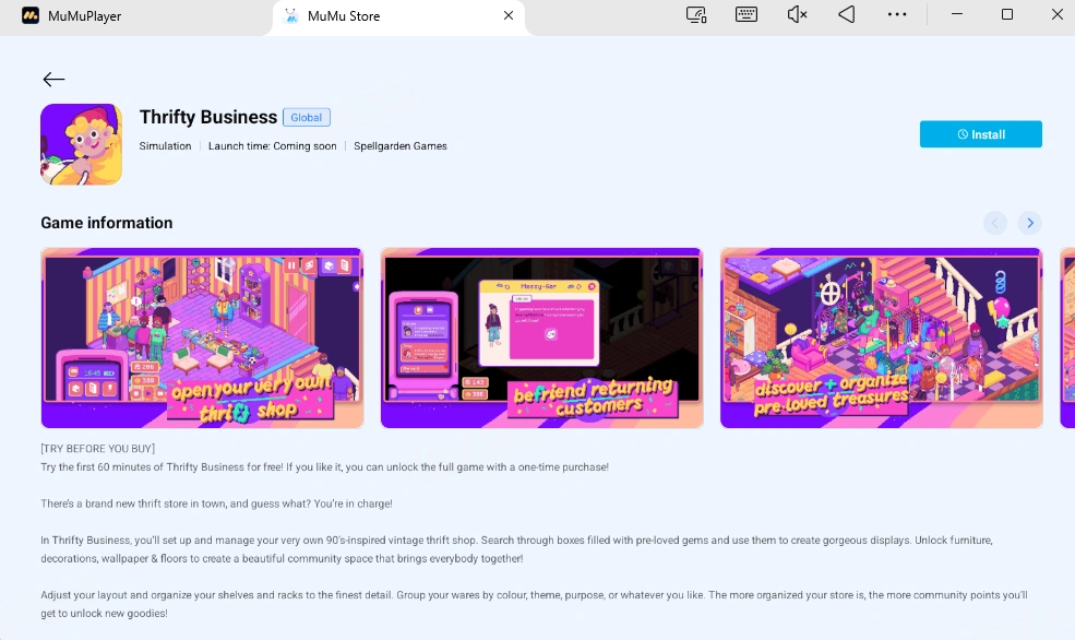 Play Thrifty Business on PC and Mac