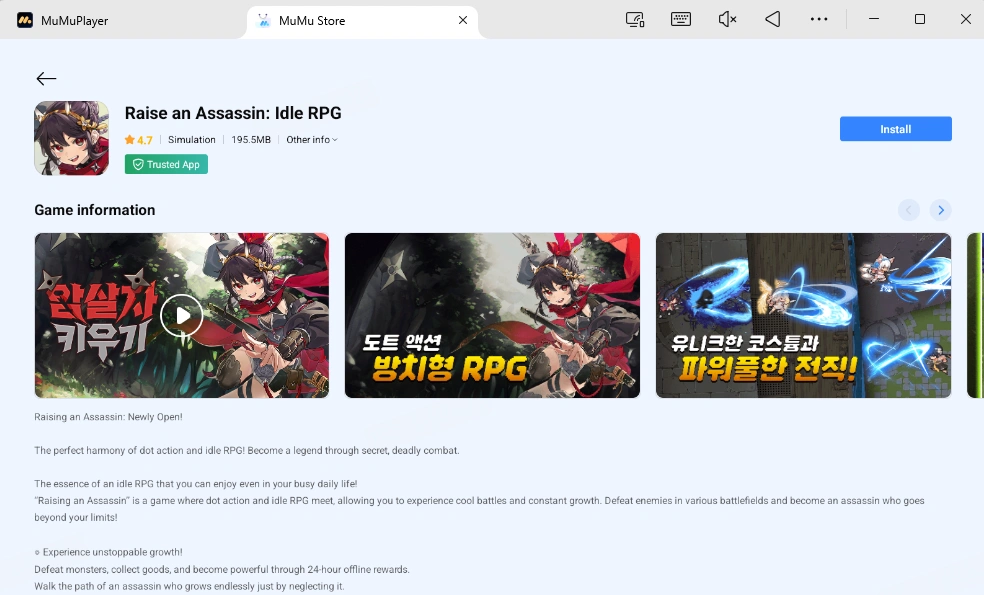 Play Raise an Assassin: Idle RPG on PC and Mac