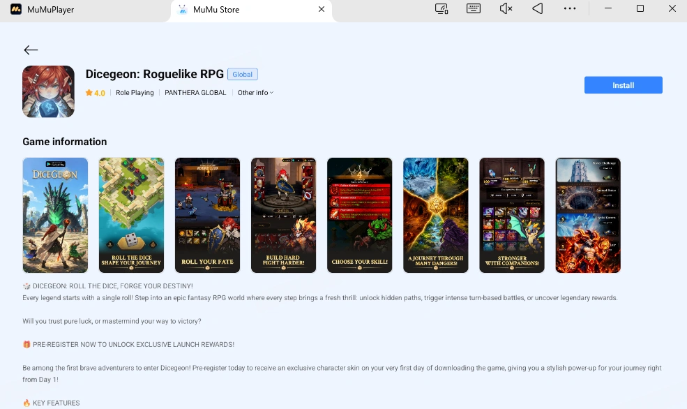 PCとMacでDicegeon: ローグライクRPGをプレイ