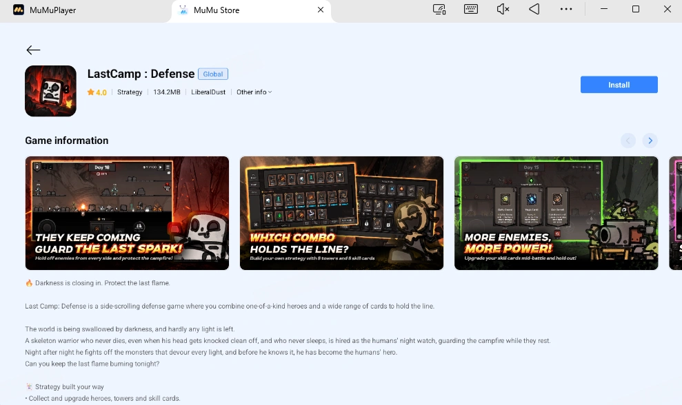 Juega a LastCamp: Defense en PC y Mac