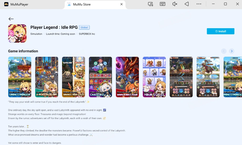 Play Player Legend : Idle RPG on PC and Mac