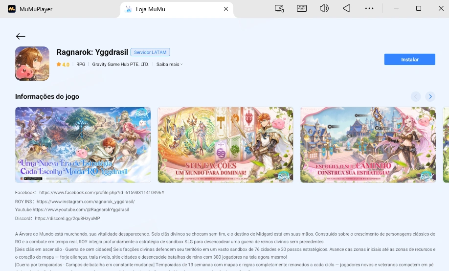 Ragnarok: Yggdrasil no PC e Mac